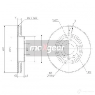 Тормозной диск MAXGEAR 2836499 191009max 4H ZYV4S - Изображение 2