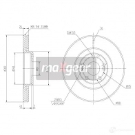 Тормозной диск MAXGEAR 2836161 A8X DO 190819max - Изображение 2