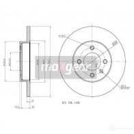Тормозной диск MAXGEAR 190767max 2836021 3 O512 - Изображение 2