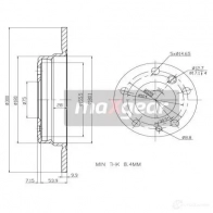 Тормозной диск MAXGEAR 2835849 190694 LZOG P2