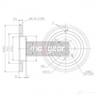 Тормозной диск MAXGEAR 2836092 190796 7L76 Z06 - Изображение 4