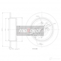 Тормозной диск MAXGEAR 190962max 2836385 CE GA1J5 - Изображение 2