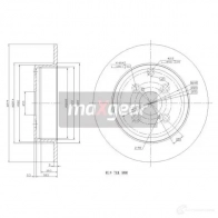Тормозной диск MAXGEAR 2836388 190963max DH 1HVB - Изображение 2