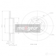 Тормозной диск MAXGEAR 190768max 2836024 CAIVI ZS - Изображение 2