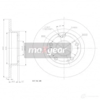 Тормозной диск MAXGEAR 191854max N WWRX 2837360 - Изображение 2