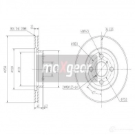 Тормозной диск MAXGEAR 191817 0 90H7J 2837287