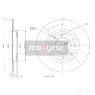 Тормозной диск MAXGEAR A D2C9 2836026 190769max - Изображение 2