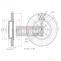 Тормозной диск MAXGEAR 8NAO K5 2835869 190703max - Изображение 2