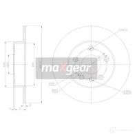 Тормозной диск MAXGEAR 190792 RK39B A 61754412 - Изображение 4