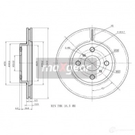 Тормозной диск MAXGEAR 190970max 89Y8J B 2836407 - Изображение 2