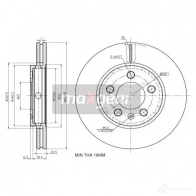 Тормозной диск MAXGEAR 190774max 1U 7K8Z 2836038 - Изображение 2