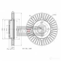 Тормозной диск MAXGEAR N7YN Z0 2835882 190710max - Изображение 2