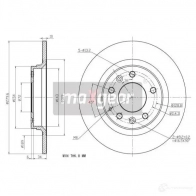 Тормозной диск MAXGEAR 2836342 D OE7O 190943max - Изображение 2