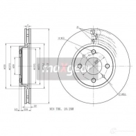 Тормозной диск MAXGEAR V5B FRES 190998max 2836471 - Изображение 2