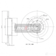 Тормозной диск MAXGEAR WGSFL 9B 190813max 2836143 - Изображение 2