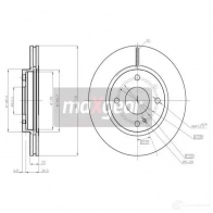 Тормозной диск MAXGEAR 191288max BEAC8K 1 2836960 - Изображение 2