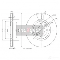 Тормозной диск MAXGEAR 190842max 2836199 OD 851 - Изображение 2