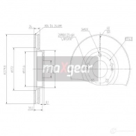 Тормозной диск MAXGEAR 190939max DEV BQQO 2836335 - Изображение 2