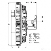 Вискомуфта MAXGEAR 2847710 620018 J1J4SYY MG W-035 - Изображение 2