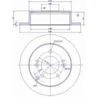 Тормозной диск CAR ref. RD: 1103 Hyundai Tucson 142.1157 ref. IB: HY 24 1P
