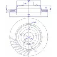 Тормозной диск CAR ref. RD: 1132 ref. IB: BW 89 1V 142.1190 1993250