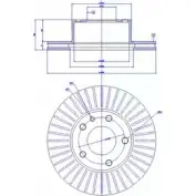 Тормозной диск CAR ref. RD: 135 ref. IB: BW 06 1V 142.120 1993257