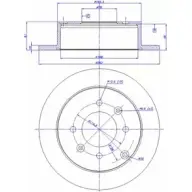 Тормозной диск CAR Hyundai Matrix 142.1211 ref. RD: 3528 ref. IB: HY 35 1P