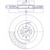 Тормозной диск CAR ref. IB: VW 64 1V ref. RD: 3537 1993295 142.1235