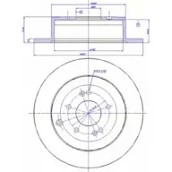 Тормозной диск CAR ref. IB: HY 32 1P Hyundai Santa Fe 142.1293 ref. RD: 3594