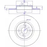 Тормозной диск CAR ref. RD: 3601 ref. IB: TT 23 1P 142.1300 Toyota Corolla (E110) 8 Седан