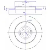 Тормозной диск CAR 142.1301 ref. IB: TT 32 1P Toyota Vitz ref. RD: 3602