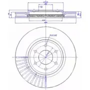 Тормозной диск CAR ref. RD: 1152 142.1322 Nissan Navara (D22) 1 1997 – 2016 ref. IB: NN 05 1V