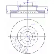 Тормозной диск CAR 1993388 142.1330 ref. IB: MD 29 1V ref. RD: 1160