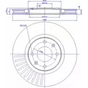 Тормозной диск CAR 1993408 142.135 ref. RD: 3147 ref. IB: CR 26 1V