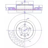 Тормозной диск CAR ref. RD: 1223 142.1394 Land Rover Range Rover Sport ref. IB: AV 45 1V