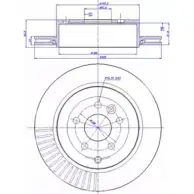 Тормозной диск CAR ref. RD: 1229 142.1400 1993458 ref. IB: AV 50 1V