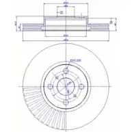 Тормозной диск CAR 1993463 142.1406 ref. RD: 1235 ref. IB: TT 36 1V