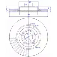 Тормозной диск CAR ref. RD: 586 ref. IB: HO 73 1V 142.1421 Honda CR-V