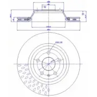 Тормозной диск CAR 142.1430 ref. RD: 3621 Audi TT (8S) 3 2014 – 2020 ref. IB: AD 92 1V