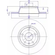 Тормозной диск CAR ref. IB: AD 93 1P 142.1431 ref. RD: 3622 Audi TT (8S) 3 2014 – 2020