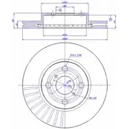 Тормозной диск CAR ref. IB: TT 39 1V ref. RD: 3615 Toyota Vitz 142.1438