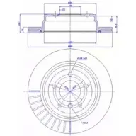 Тормозной диск CAR ref. RD: 3640 ref. IB: BW 98 1V 1993511 142.1452