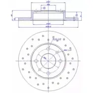 Тормозной диск CAR 1993531 142.1471 ref. RD: 3643 ref. IB: FT 44 1P