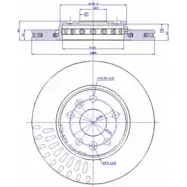 Тормозной диск CAR ref. RD: 3684 142.1497 ref. IB: RN 90 1V 1993557