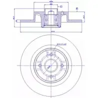 Тормозной диск CAR ref. RD: 3696 142.1509 ref. IB: RN 92 1P Renault Grand Scenic (JM) 2 Минивэн