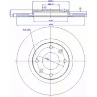 Тормозной диск CAR Citroen C2 142.152 ref. IB: CR 33 1P ref. RD: 3167