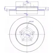 Тормозной диск CAR ref. IB: TT 51 1P 142.1540 Toyota Verso S ref. RD: 3728