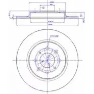 Тормозной диск CAR ref. IB: HO 81 1P ref. RD: 3729 1993604 142.1541