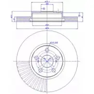 Тормозной диск CAR ref. IB: TT 57 1V Toyota Verso S 142.1564 ref. RD: 3752