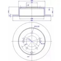 Тормозной диск CAR ref. RD: 3756 ref. IB: KI 18 1P 142.1569 Kia Cerato (TD) 2 Седан
